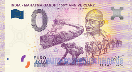 AEAA-2019-2 INDIA - MAHATMA GANDHI 150th ANNIVERSARY 1869-2019 PIETERMARITZBURG 1893