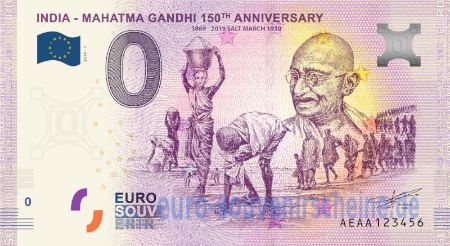 AEAA-2020-7 INDIA - MAHATMA GANDHI 150th ANNIVERSARY 1869-2019 SALT MARCH 1930